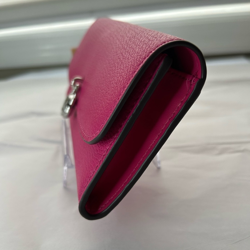 NWT Michael Kors Hamilton hot pink wallet - Picture 3 of 9